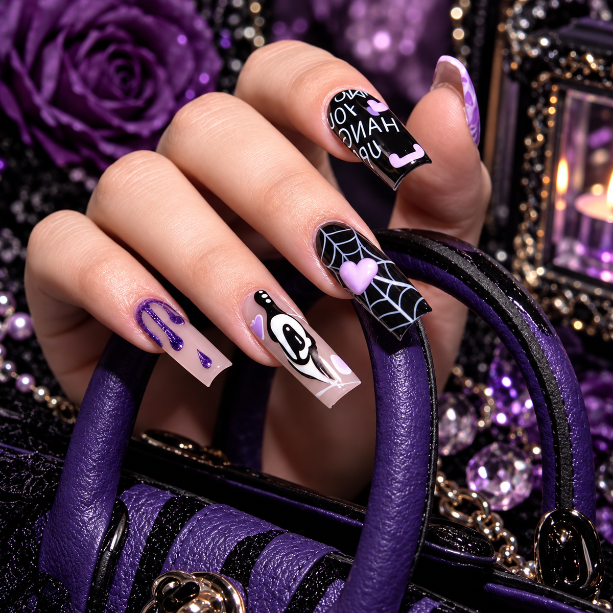 Gothic Witchcraft Luxury Press-On Nails Set