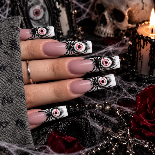 Evil Eye Gothic Square Press-On Nails