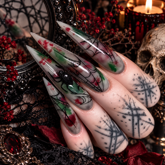 Poison Rose Gothic Stiletto Press-On Nails