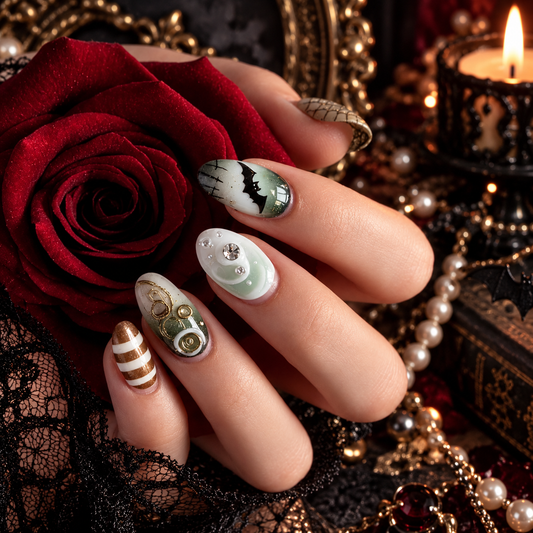 Haunted Night Halloween Press-On Nails