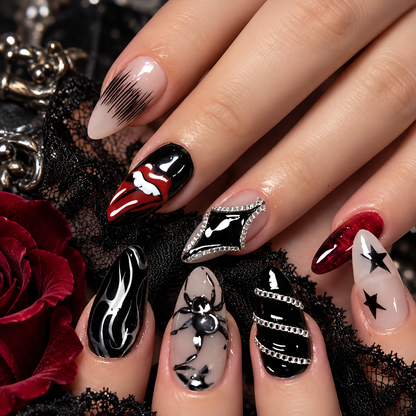 Venom Kiss Gothic Press-On Nails