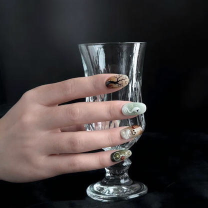 Haunted Night Halloween Press-On Nails