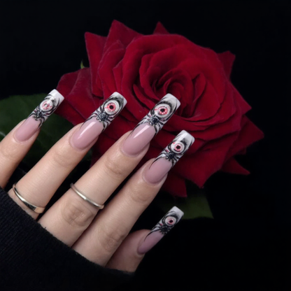 Evil Eye Gothic Square Press-On Nails