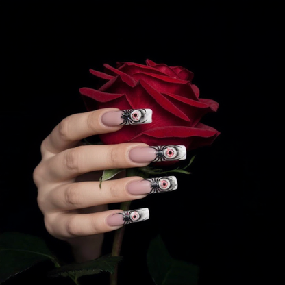 Evil Eye Gothic Square Press-On Nails