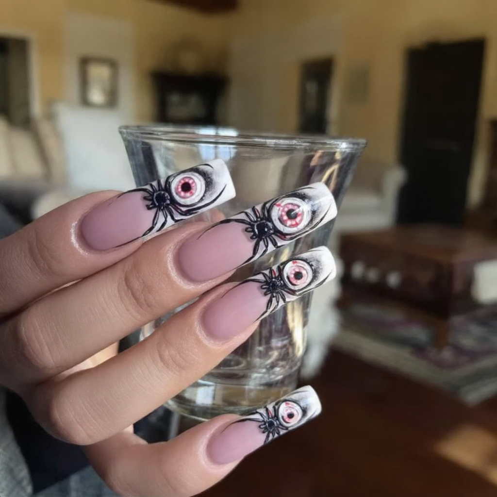 Evil Eye Gothic Square Press-On Nails