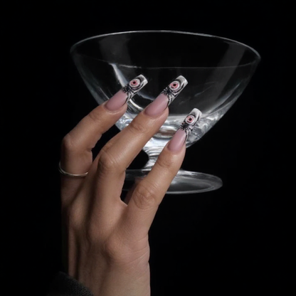 Evil Eye Gothic Square Press-On Nails