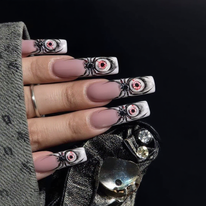Evil Eye Gothic Square Press-On Nails