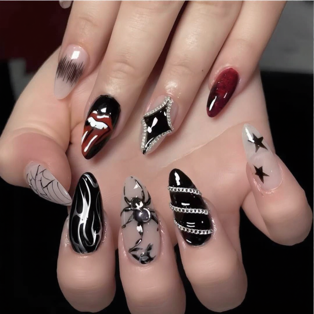 Venom Kiss Gothic Press-On Nails