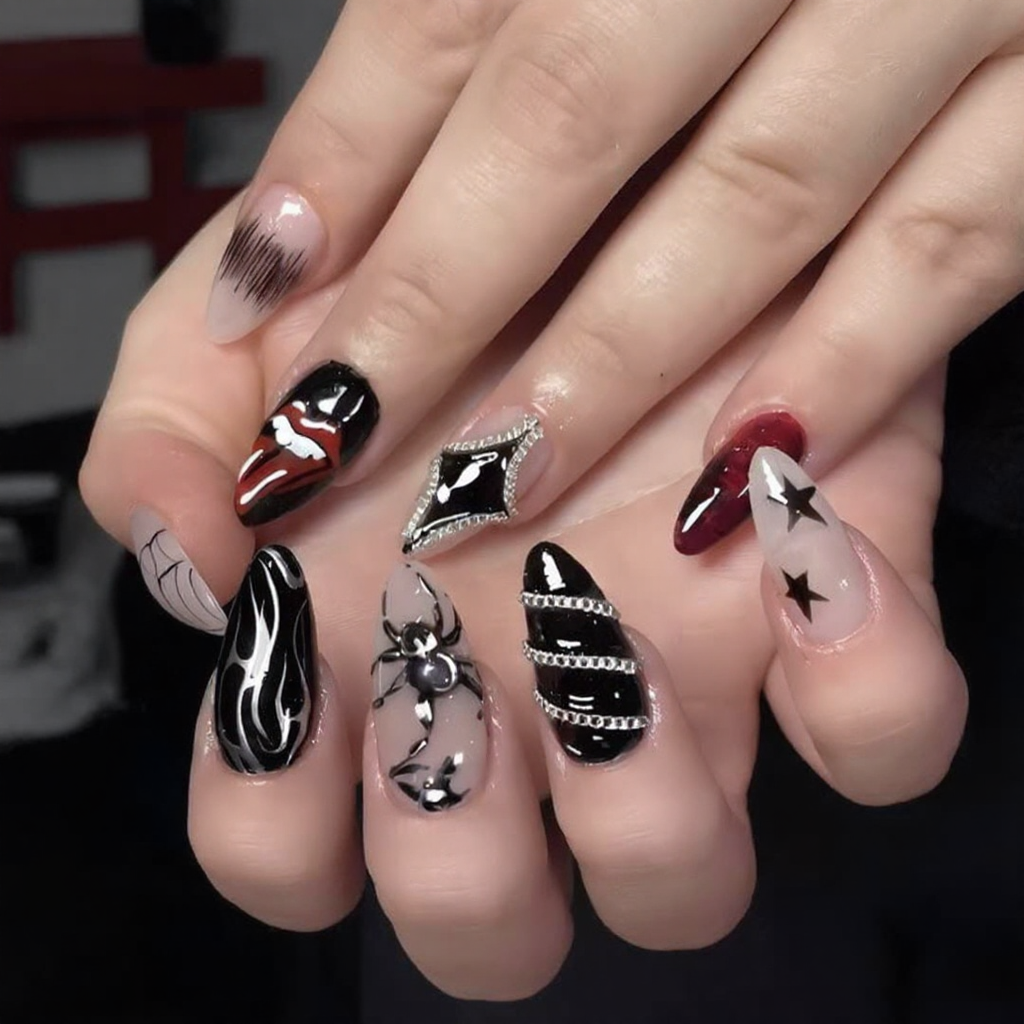 Venom Kiss Gothic Press-On Nails