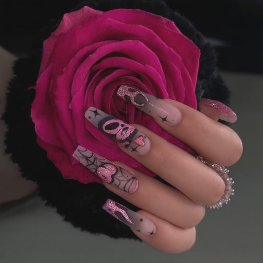Pink Venom Gothic Press-On Nails